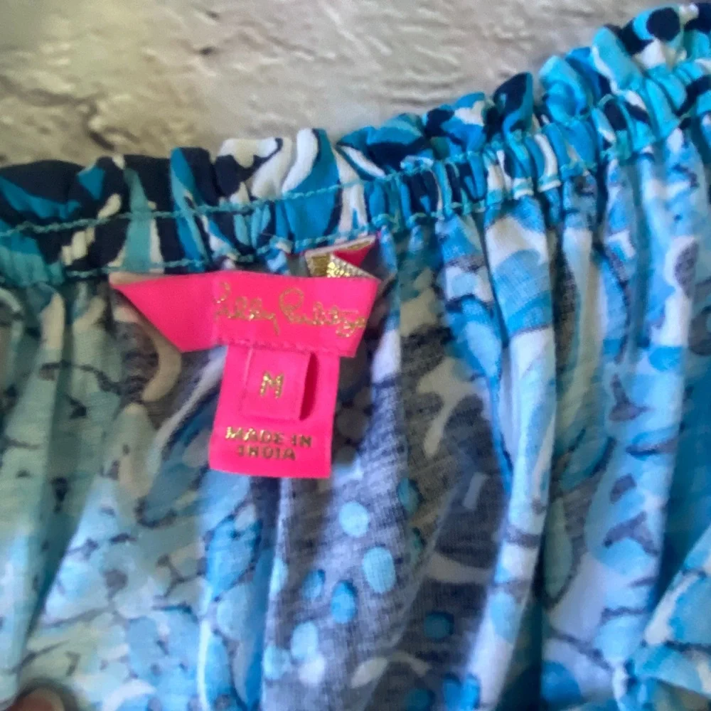 Lilly Pulitzer Clarette Agua Flutter Sleeve Summer Dress NWOT - Picture 8 of 10